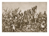 The Fighting Round Tientsin: Charge of the Japanese Cavalry Giclee Print by Richard Caton Woodville