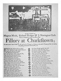 Punishment of a Counterfeiter in the Pillory at Charlestown, Published in Boston, 1767 Giclee Print by  American