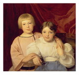 Children, 1834 (Panel) Giclee Print by Ferdinand Georg Waldmuller