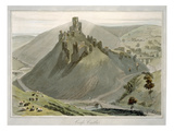 Corfe Castle, from 'A Voyage around Great Britain Undertaken Between the Years 1814 and 1825' Giclee Print by William Daniell