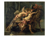 The Rape of the Daughters of Leucippus, 1637-39 (Oil on Canvas) Giclee Print by Jan Boeckhorst