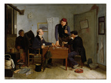 The Card Players, 1846 (Oil on Canvas) Giclee Print by Richard Caton Woodville