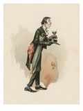 Mr Stiggins, Illustration from 'Character Sketches from Charles Dickens', C.1890 (Colour Litho) Giclee Print by Joseph Clayton Clarke