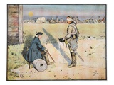 On the Evening of Kolin, 18th June 1757 (Colour Litho) Giclee Print by Richard Knoetel