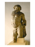 Silenus, Drunk, Copy of a Greek Original (Marble) Giclee Print by  Roman