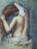 Femme a Sa Toilette, C.1895 (Pastel on Paper) Giclee Print by Edgar Degas