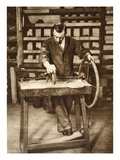 Locksmith Winding Wire into Springs, from 'Wonderful London', Published 1926-27 (Photogravure) Giclee Print by  English Photographer