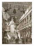 Interior of the Parthenon, Restored (Litho) Giclee Print by  English