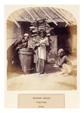 Moormi Group, Tibetans, Nipal, from 'The People of India', by J. Forbes Watson, Published 1868 Giclee Print by  English Photographer