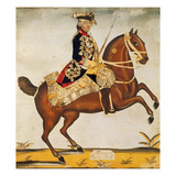 Frederic Ii the Great (1712-1786) King of Prussia (Watercolour and Gold Leaf) Giclee Print by  German