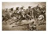 On the Expedition to Pao-Ting-Fu: a Charge of the Bengal Lancers Giclee Print by Stanley L. Wood