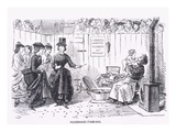 Husband-Taming, Almanack for '59, from 'Punch' Magazine, 1859 (Litho) Giclee Print by John Leech