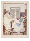 Gynaecological Examination, Illustration from 'The Works of Hippocrates', 1934 (Colour Litho) Giclee Print by Joseph Kuhn-Regnier