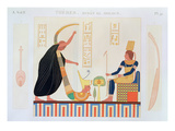 Decoration from the Room of the Harps, East Tomb, Byban El Molouk, Thebes, Volume II, Plate 91 Giclee Print by  French