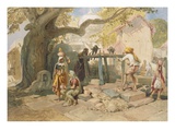 The Village Welll, from 'India Ancient and Modern', 1867 (Colour Litho) Giclee Print by William 'Crimea' Simpson