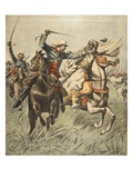Capture of Samory by Lieutenant Jacquin Giclee Print by  French