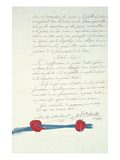 Treaty of Versailles, 15th May 1768 (Pen and Ink on Paper) Giclee Print