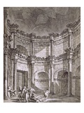 The Temple of Jupiter, from 'Ruins of the Palace of Emperor Diocletian at Spalatro in Dalmatia' Reproduction procédé giclée par Robert Adam