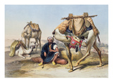 Camels Resting in the Sherkiyeh, Land of Goshen, Illustration from 'The Valley of the Nile' Reproduction procédé giclée par Emile Prisse d'Avennes