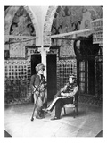 Arab Officers, Algeria (B/W Photo) Giclee Print by Jacques Antoine Moulin