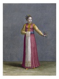 A Young Wallachian Woman, Plate 81 Giclée-Druck von Jean Baptiste Vanmour