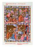 Scenes from the Life of Saint Paul, Facsimile of a 15th Century Manuscript Giclee Print by  French