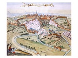 Luxembourg, the Capital of the Duchy, 1649 (Hand-Coloured Engraving) Gicléedruk van Joan Blaeu Luxembourg, the Capital of the Duchy, 1649 (Hand-Coloured Engraving) Gicléedruk van Joan Blaeu