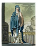 Sybil, Illustration from 'L'Antique Rome', Engraved by Labrousse, Published 1796 (Colour Litho) Giclee Print by Jacques Grasset de Saint-Sauveur
