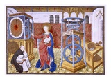 Wisdom (Sapience) Teaching the Author the Precepts of Temperance Giclee Print by  Master of Jean Rolin II