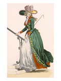 Lady Wearing German Style Riding Outfit, Engraved by Le Beau, Plate No.250 Lámina giclée por Francois Louis Joseph Watteau Lady Wearing German Style Riding Outfit, Engraved by Le Beau, Plate No.250 Lámina giclée por Francois Louis Joseph Watteau