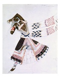 Costume Design from Le Dieu Bleu, 1911 (Colour Litho) Giclee Print by Leon Bakst