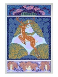 Plate 1, from 'Forms and Colours', C.1930 (Colour Litho) Giclee Print by Auguste H. Thomas