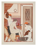 Bathing the Feet, Illustration from 'The Works of Hippocrates', 1934 (Colour Litho) Giclee Print by Joseph Kuhn-Regnier
