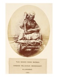 Tun Sookh Doss Bairago, Hindu Religious Mendicant, Allahabad, from 'The People of India' Giclee Print by  English Photographer