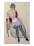 Lady in Underwear, 1917 (W/C) Giclee Print by Gerda Marie Frederike Wegener