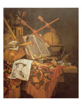 Vanitas (Oil on Canvas) Reproduction procédé giclée par Vincent Laurensz van der Vinne