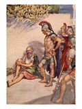 Alexander and Diogenes, Illustration from 'Plutarch's Lives for Boys and Girls' Giclee Print by William Rainey