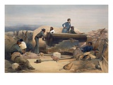A Quiet Day in the Diamond Battery, Plate from 'The Seat of War in the East' Giclee Print by William 'Crimea' Simpson