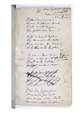Manucript of 'Ariettes Oublies, Iii' from 'Romances Sans Parole', 1874 (Pen and Ink on Paper) Giclee Print by Paul Verlaine