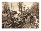 On the March to Cividale, 1917 (B/W Photo) Giclee Print by  German photographer