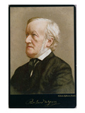 Portrait of Richard Wagner (1813-83) (Coloured Photo) Giclee Print by Wilhelm Hoffmann