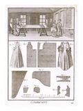 Fashion Workshop, from the 'Encyclopedie Des Sciences Et Metiers' by Denis Diderot (1713-84) Giclee Print by  French