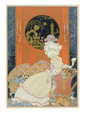 Illustration for 'Fetes Galantes' by Paul Verlaine (1844-96) 1928 (Pochoir Print) Giclee Print by Georges Barbier