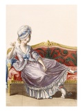 Cavaco a La Polonaise, Engraved by Dupin, Plate from 'Galeries Des Modes Et Costumes Francais' Giclee Print by Pierre Thomas Le Clerc