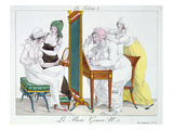 The Toilet, from the Series 'Le Bon Genre', Early 19th Century (Coloured Engraving) Giclee Print by  French