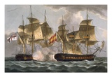 Capture of the Mahonesa, October 13th 1796, Engraved by Thomas Sutherland Giclee Print by Thomas Whitcombe