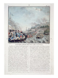 Bombardment of Genoa, 1684, Engraved by Jean Baptiste Morret (Fl.1790-1820), 1787 Giclee Print by Antoine Louis Francois Sergent-marceau