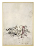 Enter Peasebottom, Cobweb, Moth, and Mustardseed Giclee Print by Arthur Rackham