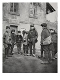 School Children from Alsace, 1915 (B/W Photo) Giclee Print by  French Photographer