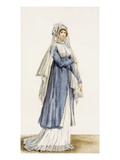 Ladies Day Dress, Plate from From the 'Incroyable Et Merveilleuse' Giclee Print by Antoine Charles Horace Vernet